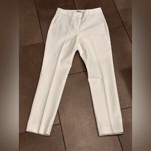 WHBM Elle Slim Ankle White Work Dress Pants Size 2 Classic Tailored Fit